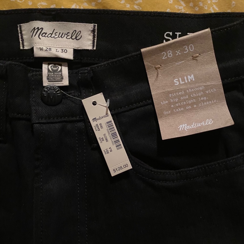 Madewell slim high rise classic jeans NWT